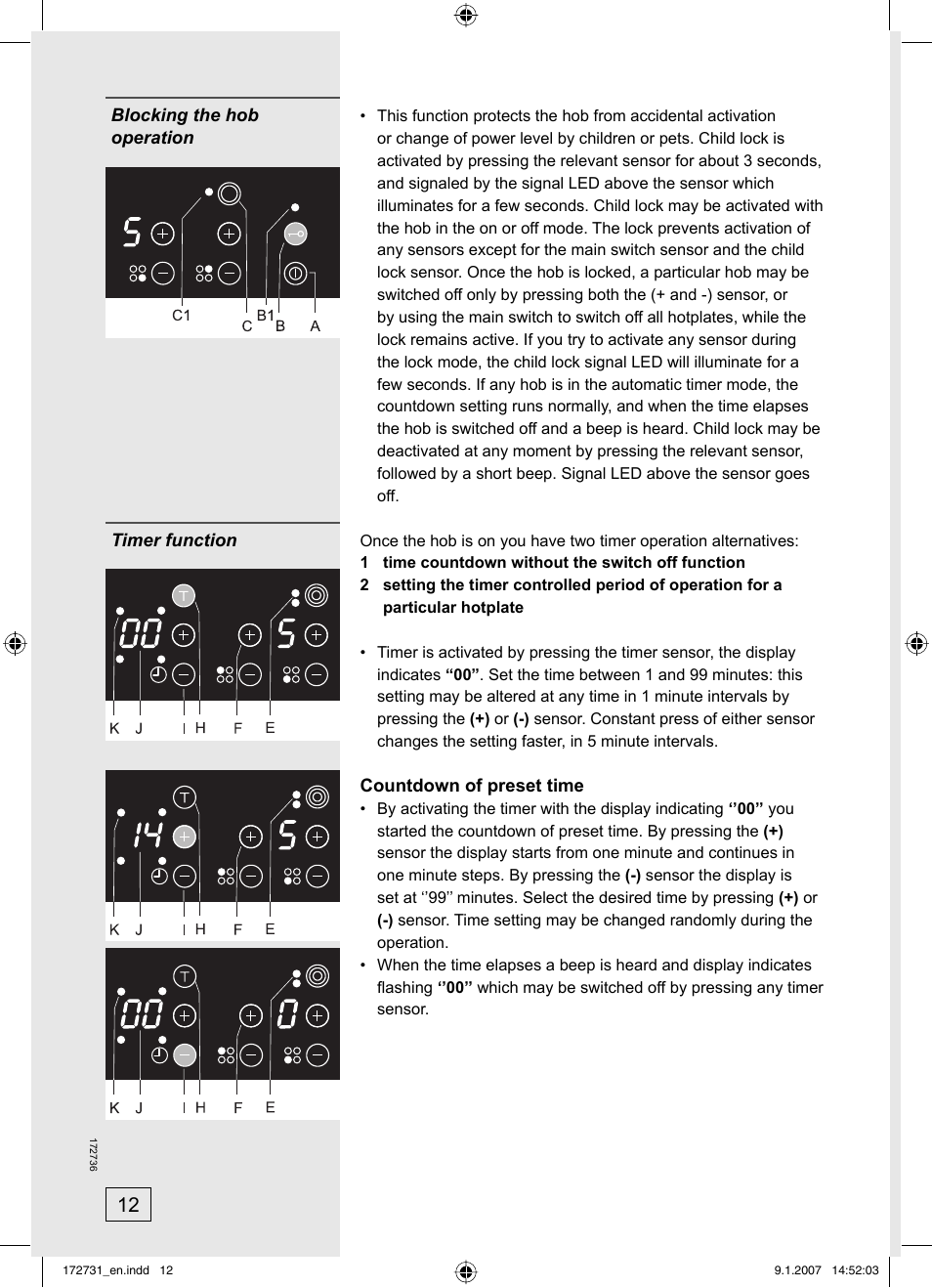 Kleenmaid CH805CE-1 User Manual | Page 12 / 24