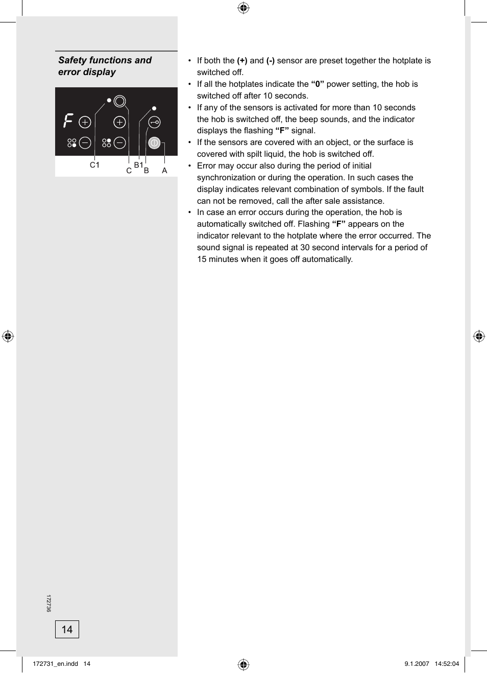 Kleenmaid CH805CE-1 User Manual | Page 14 / 24