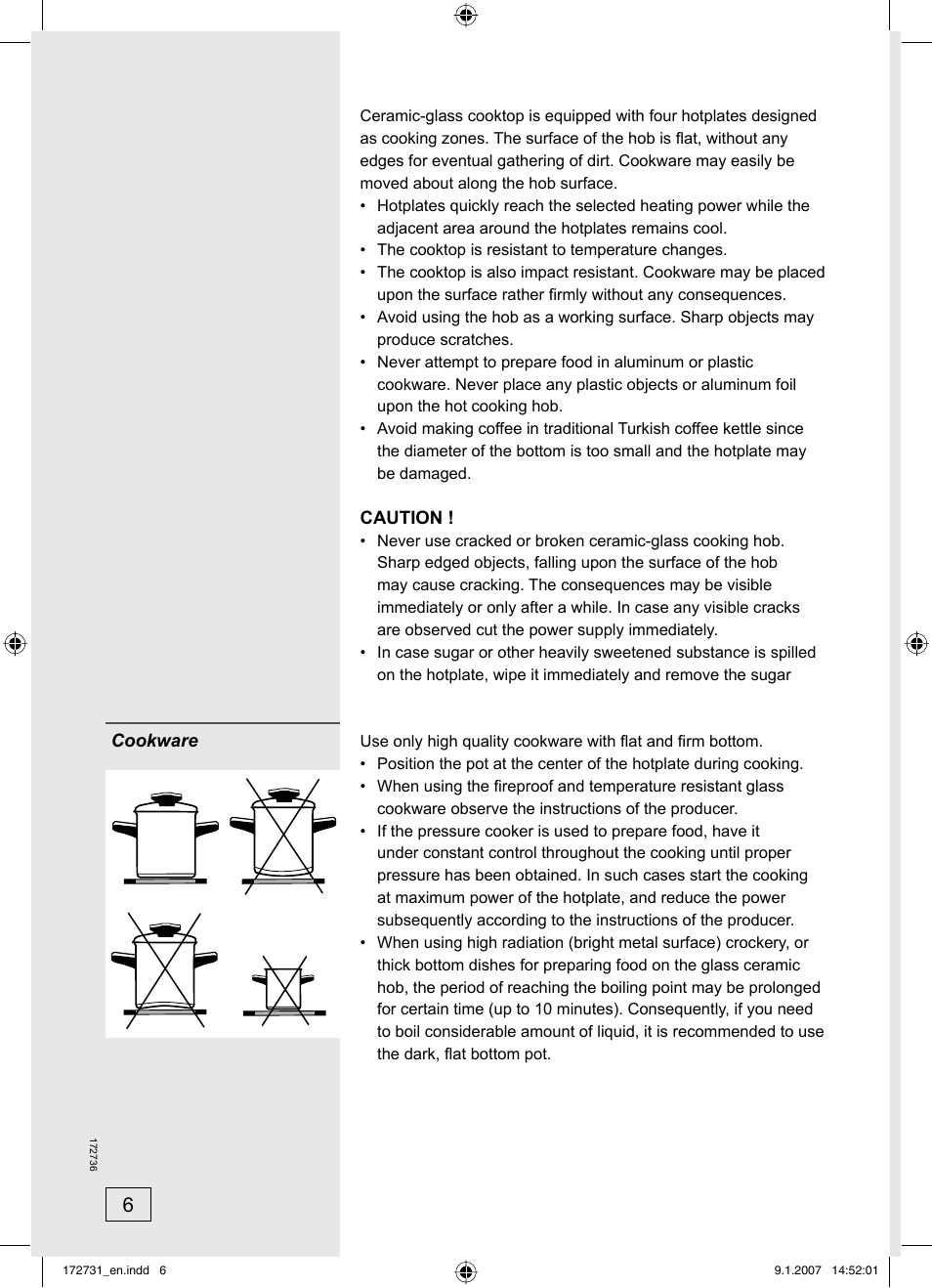 Kleenmaid CH805CE-1 User Manual | Page 6 / 24