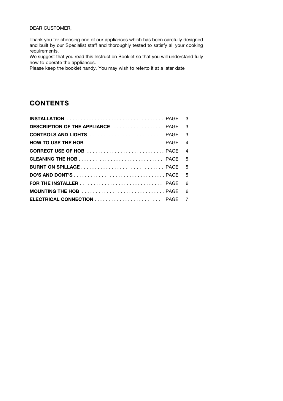 Kleenmaid CH600CM User Manual | Page 2 / 10