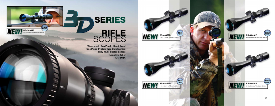 Rifle scopes | Carson Optical YK Series User Manual | Page 8 / 22