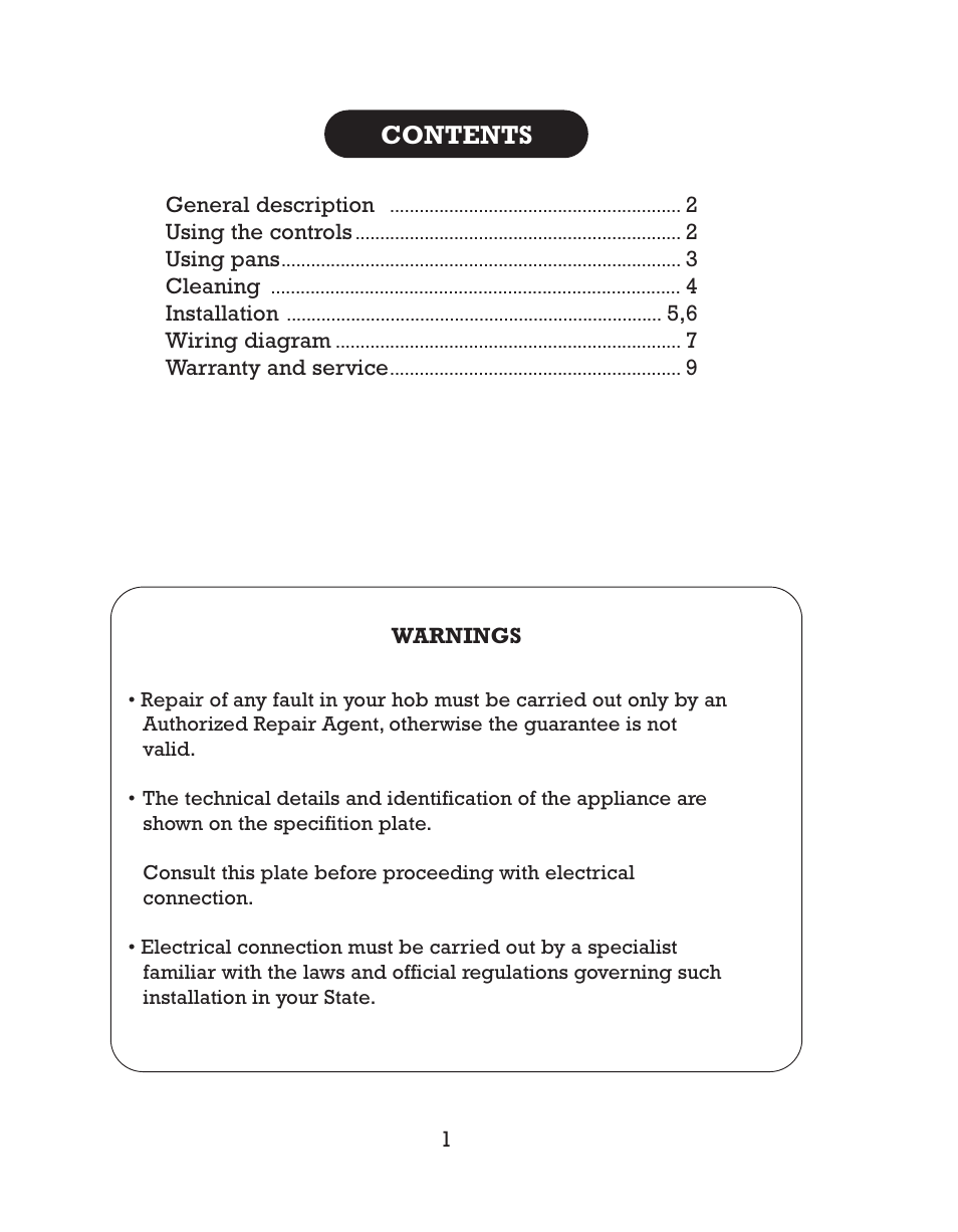 Kleenmaid CH16 User Manual | Page 3 / 11