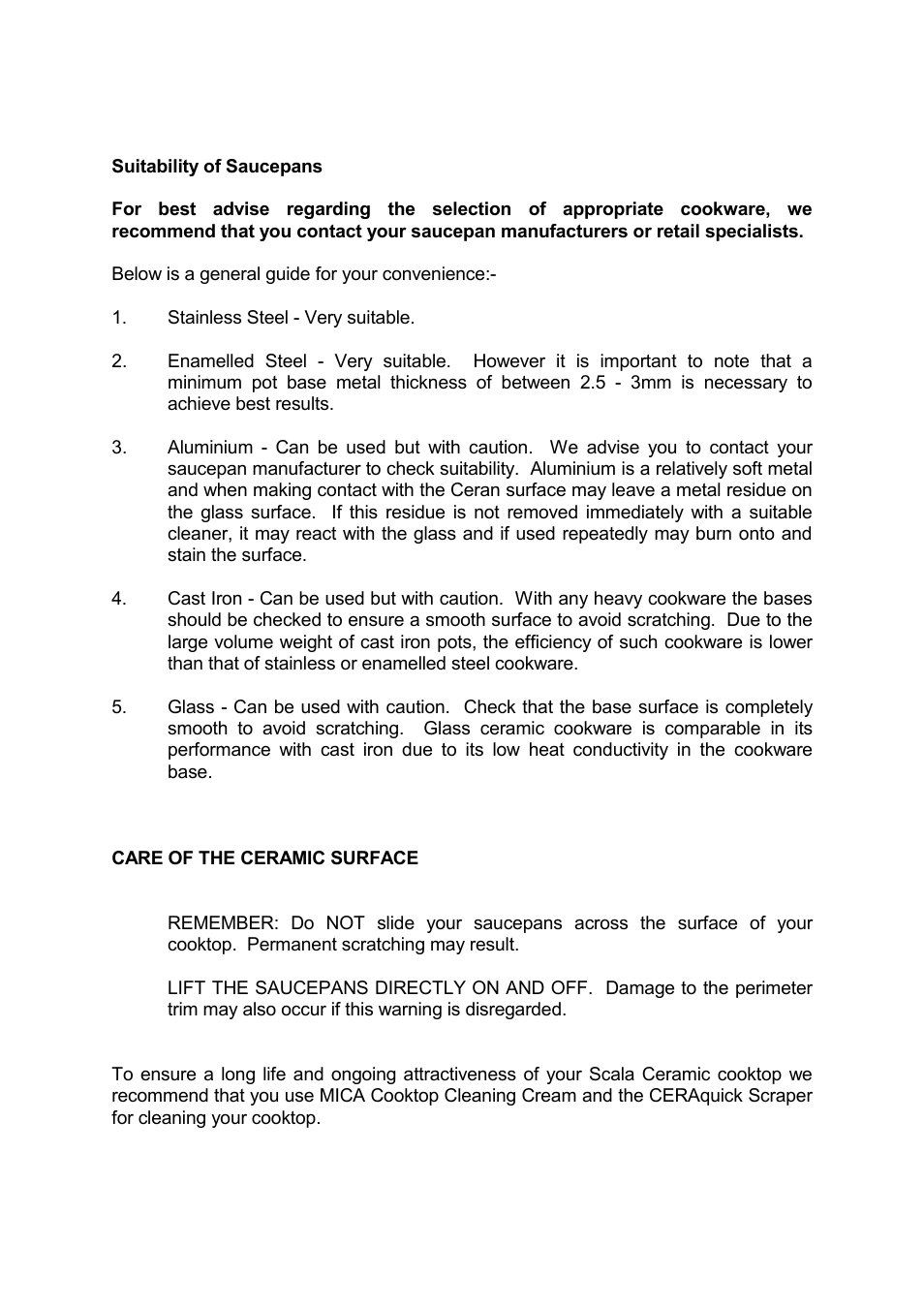 Kleenmaid CH1 User Manual | Page 6 / 8