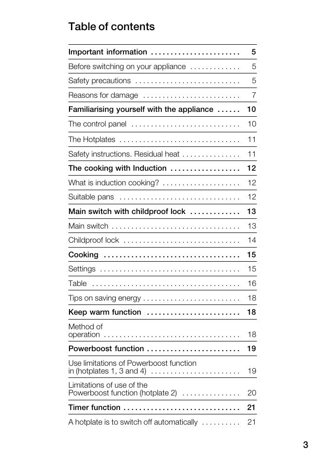 Kleenmaid ICK68X User Manual | Page 3 / 32