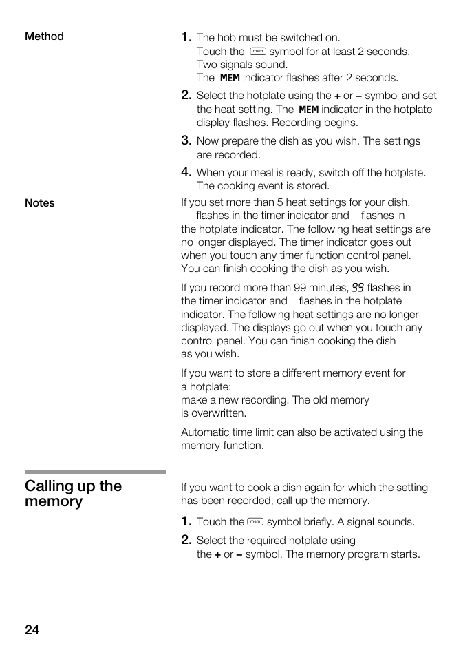 Kleenmaid ICK98X User Manual | Page 24 / 32