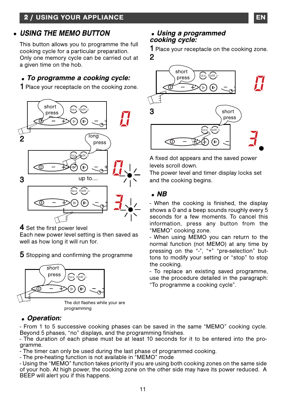 Kleenmaid ICK63 User Manual | Page 11 / 16