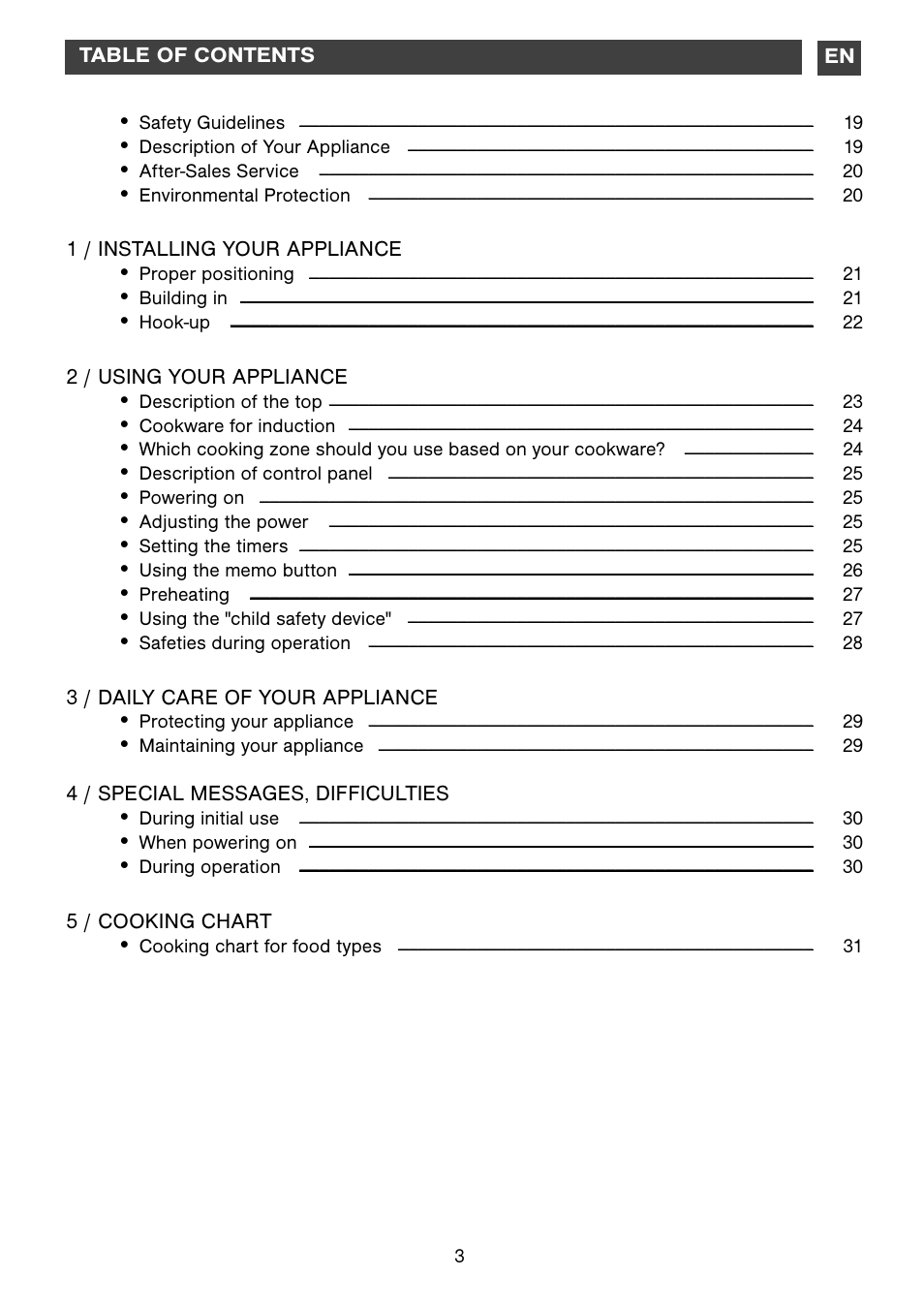 Kleenmaid ICK63 User Manual | Page 3 / 16