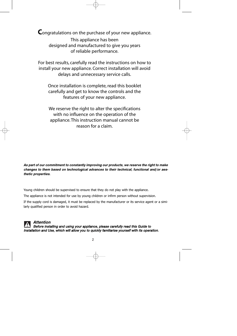 Kleenmaid ICK66X User Manual | Page 2 / 23