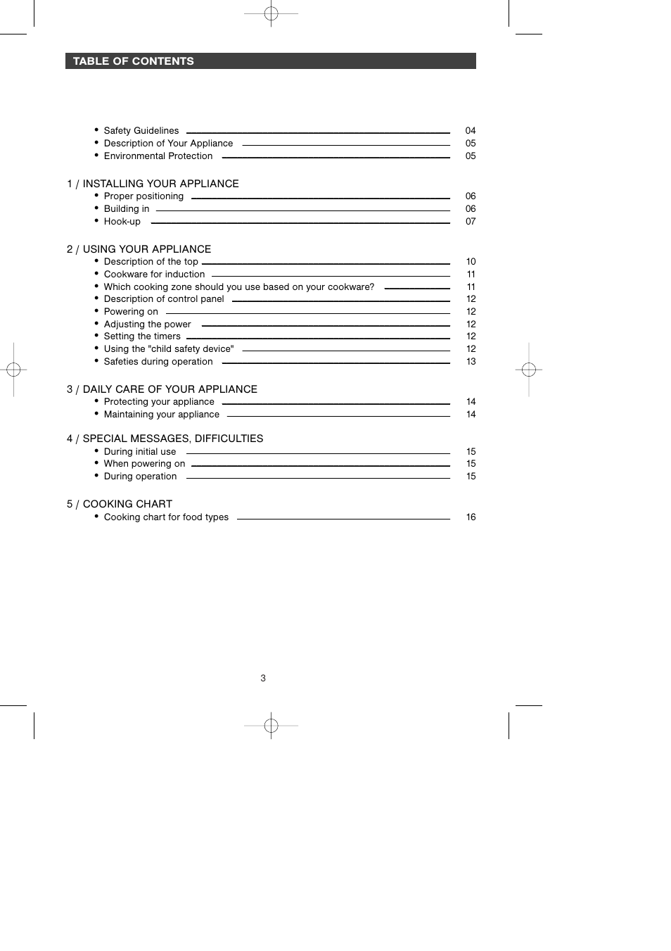 Kleenmaid ICK66X User Manual | Page 3 / 23