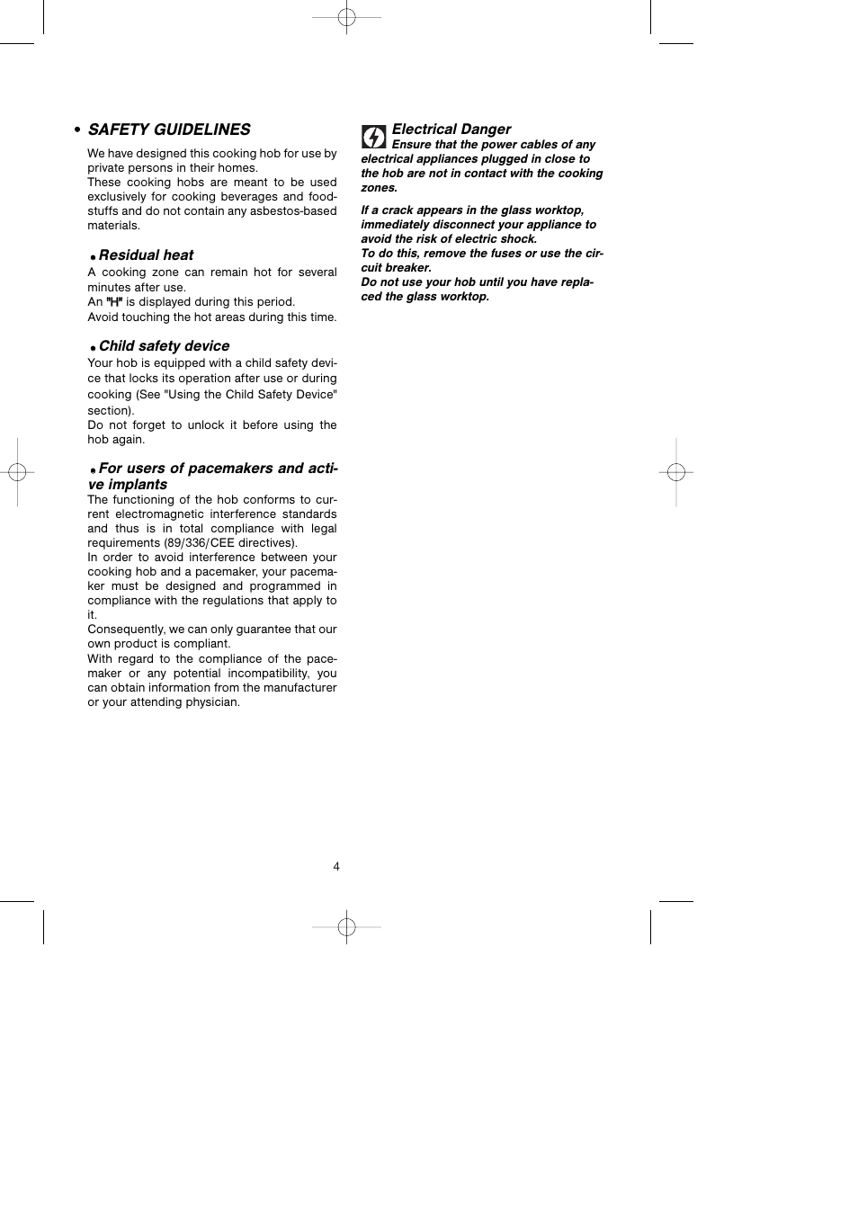 Kleenmaid ICK66X User Manual | Page 4 / 23