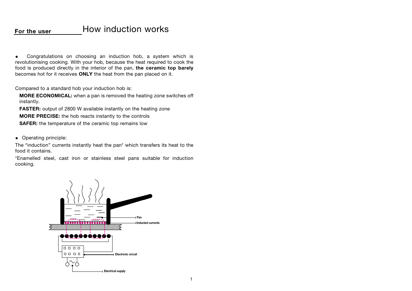 How induction works | Kleenmaid BI80X User Manual | Page 3 / 11