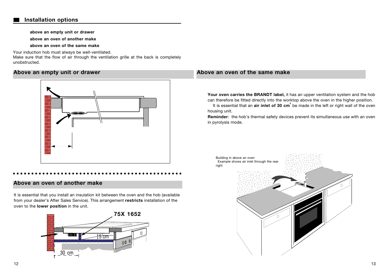 Air gap | Kleenmaid BI80X User Manual | Page 9 / 11