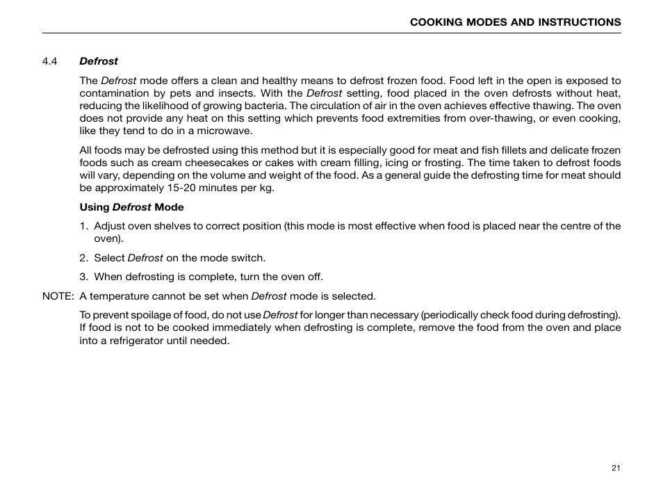 Kleenmaid FE904C User Manual | Page 23 / 60