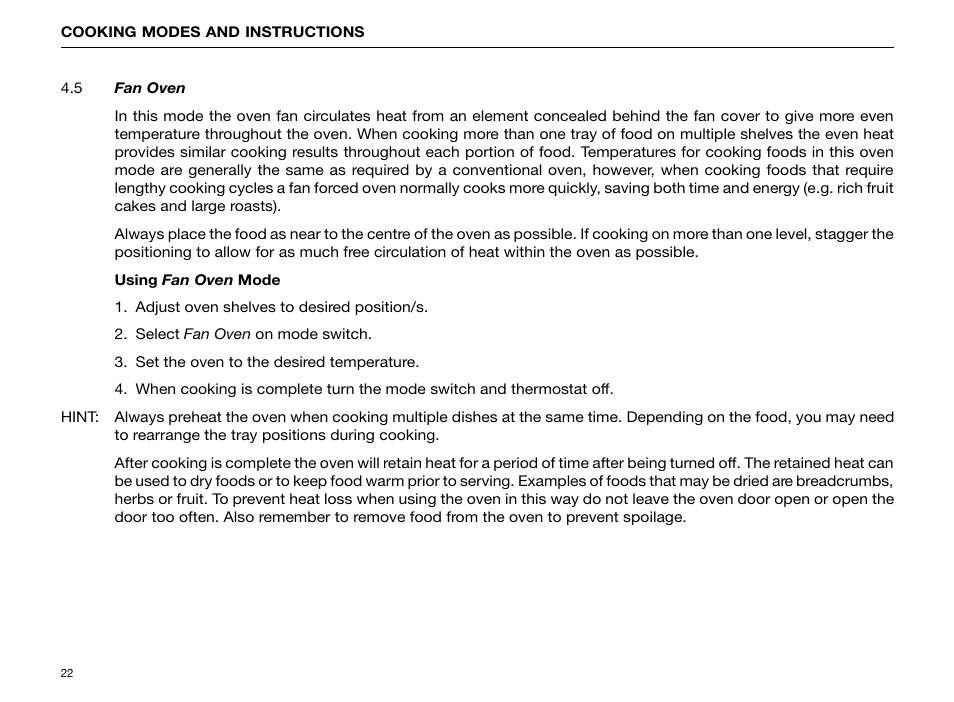 Kleenmaid FE904C User Manual | Page 24 / 60