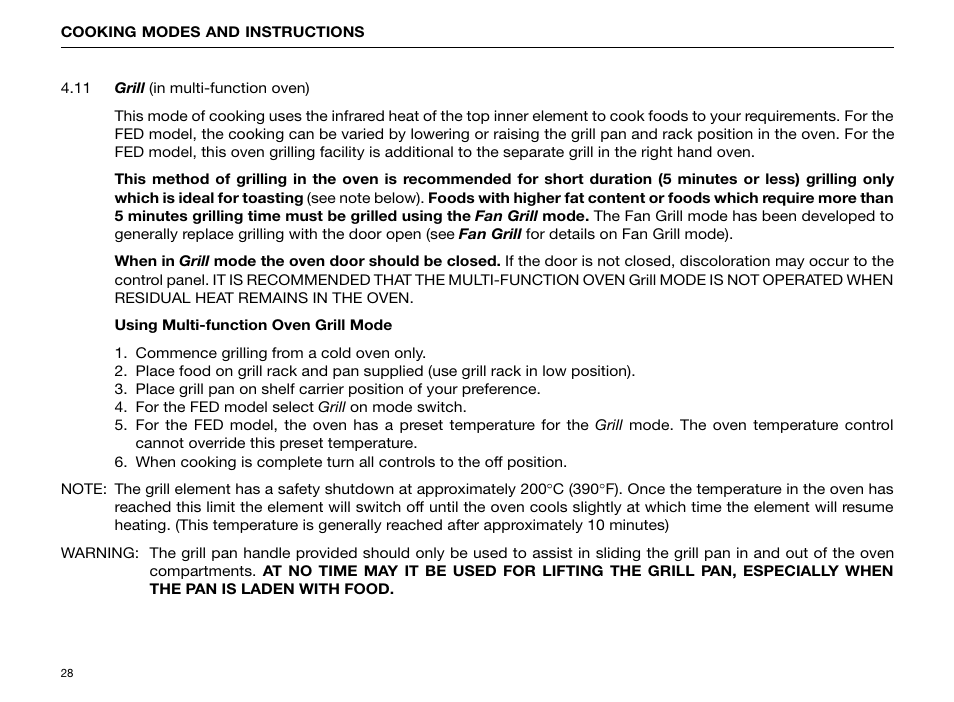 Kleenmaid FE904C User Manual | Page 30 / 60