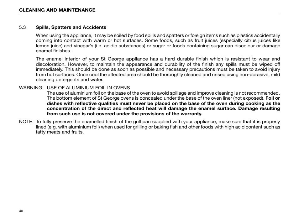 Kleenmaid FE904C User Manual | Page 42 / 60