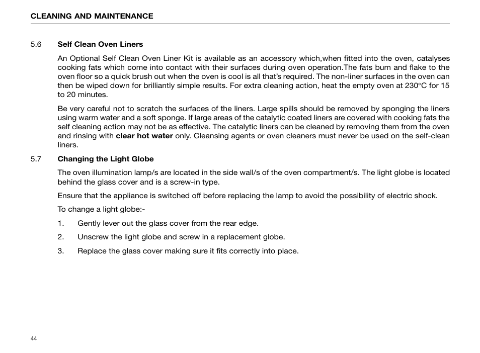 Kleenmaid FE904C User Manual | Page 46 / 60