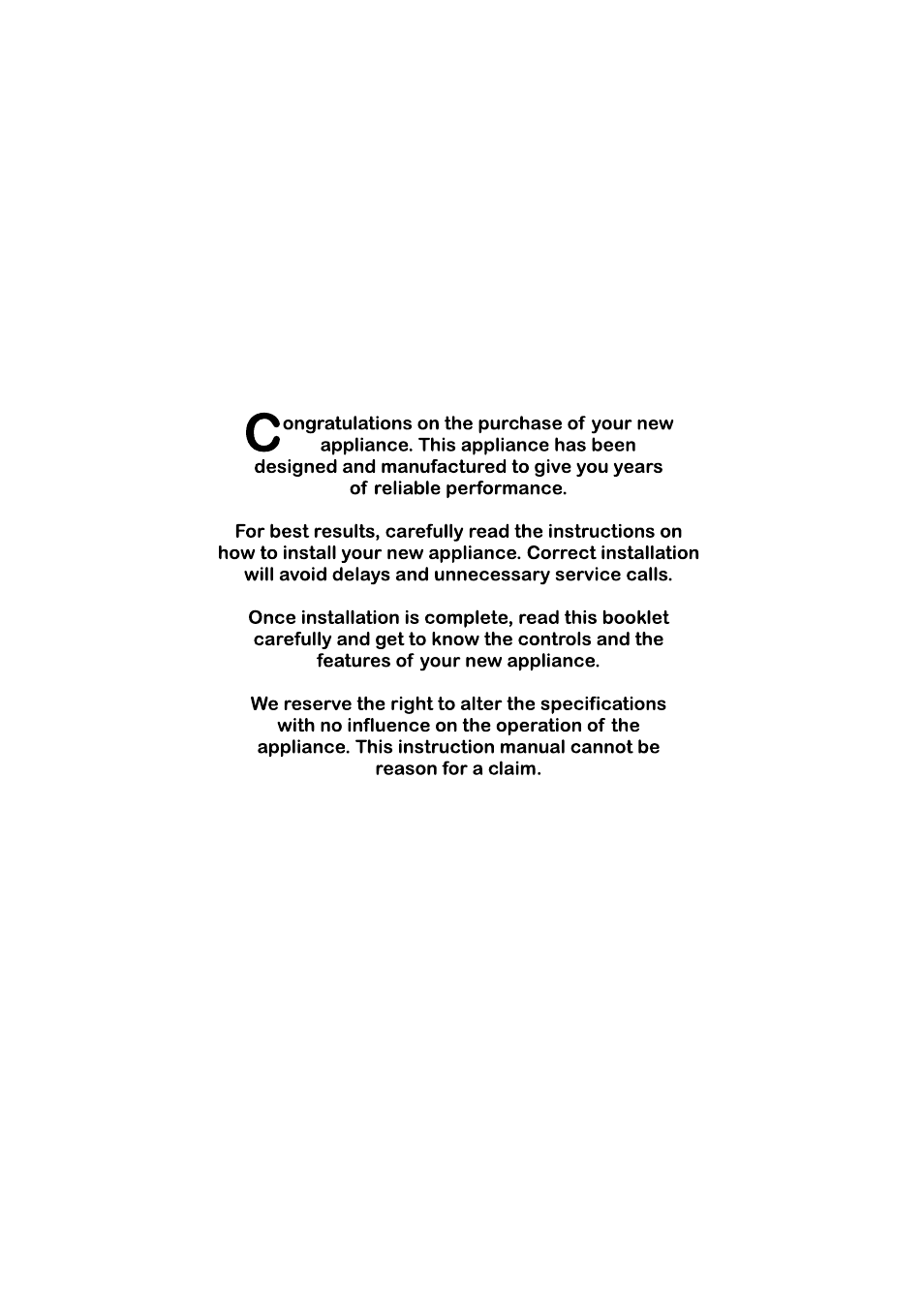 Kleenmaid FEC605W User Manual | Page 2 / 28