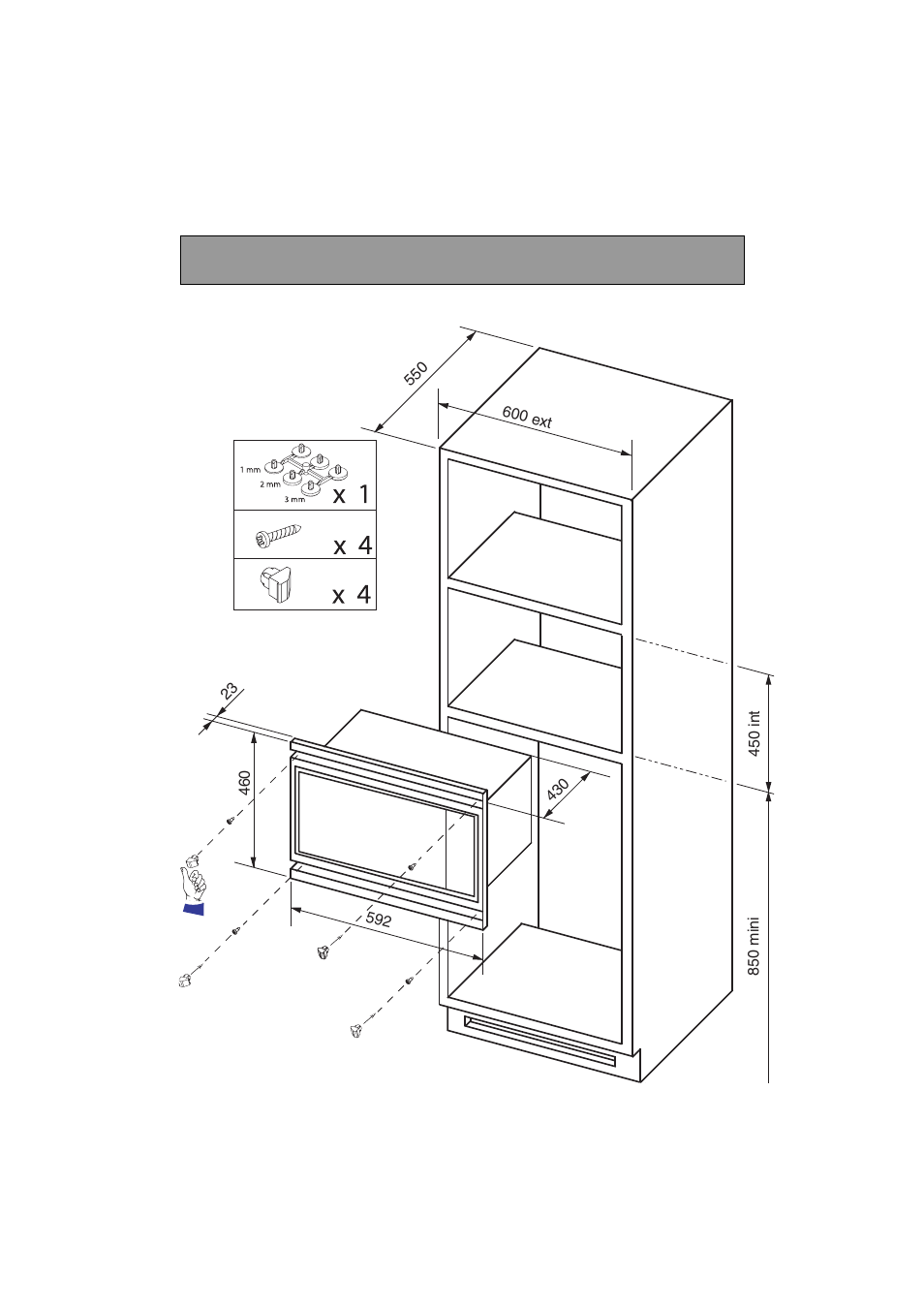 Building-in | Kleenmaid MWK101X User Manual | Page 5 / 24