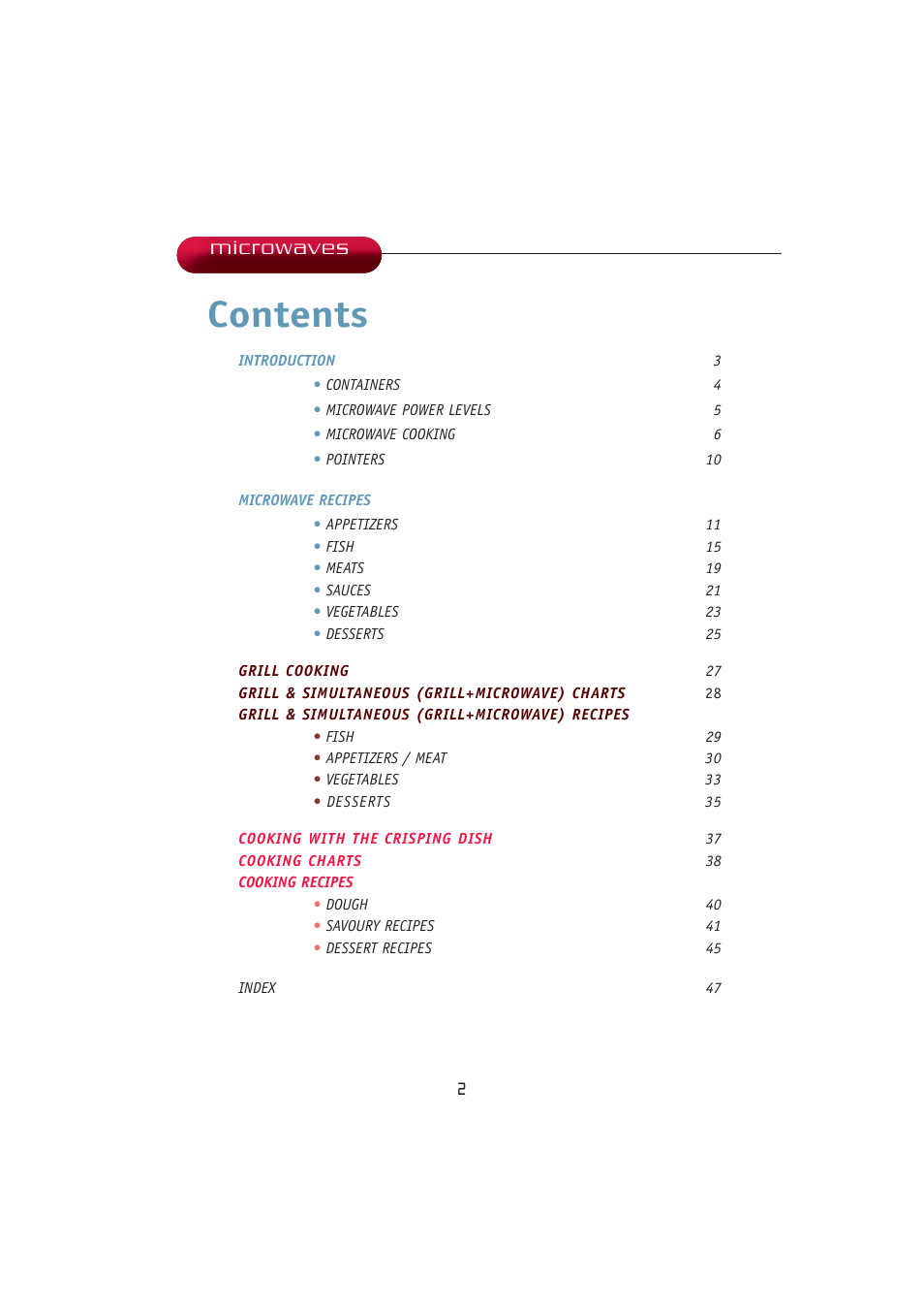 Kleenmaid MWK100 User Manual | Page 2 / 48