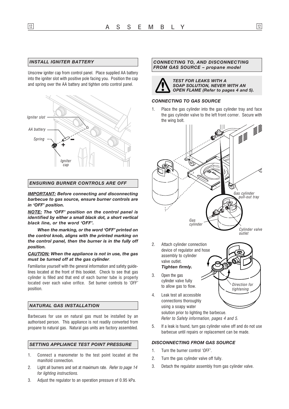Kleenmaid OCCPB User Manual | Page 12 / 30