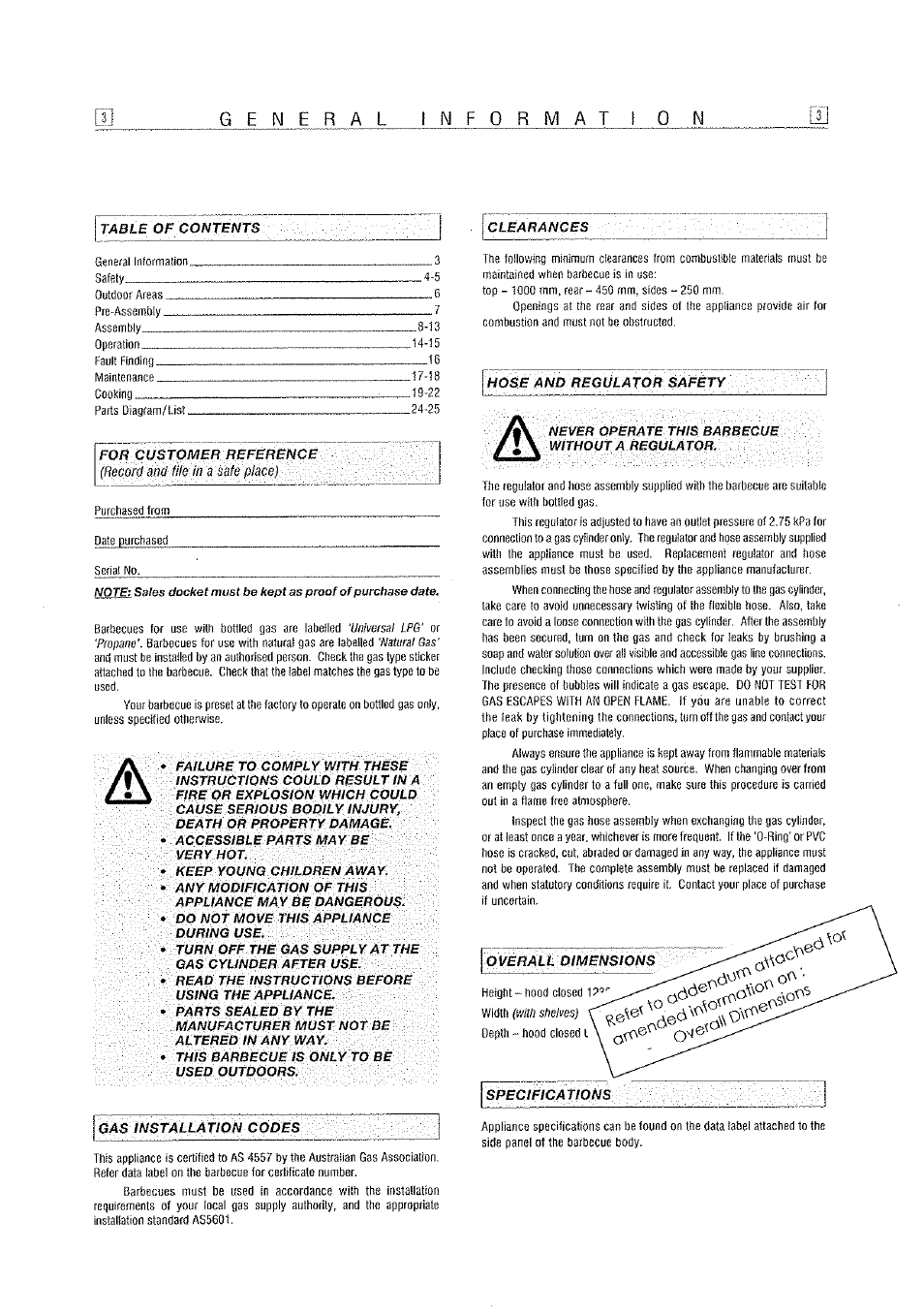 Kleenmaid OCCPB User Manual | Page 3 / 30