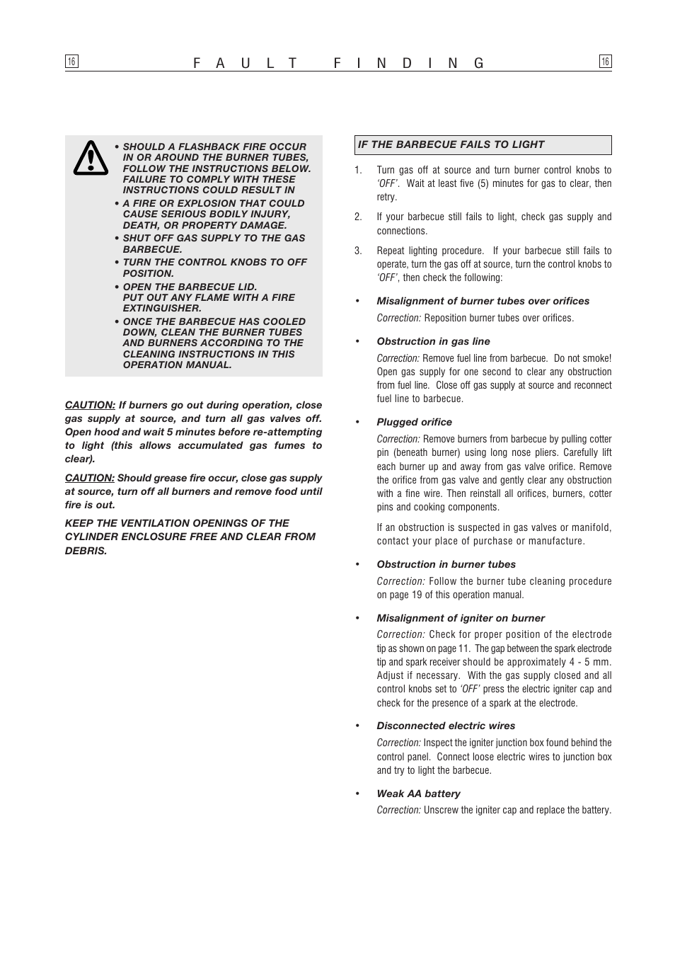 Kleenmaid OCCDB User Manual | Page 16 / 24