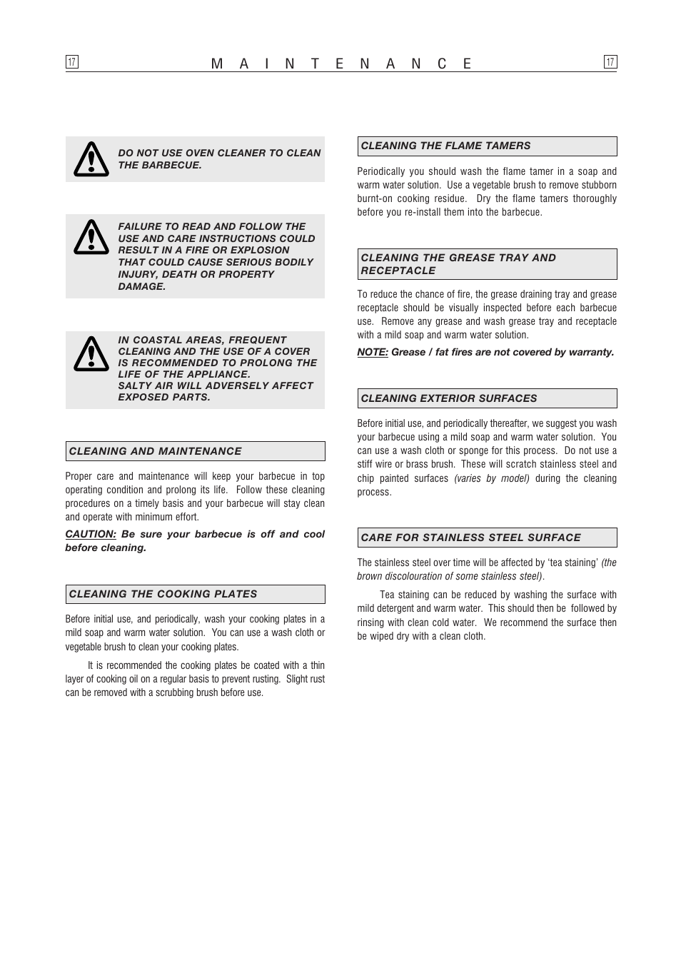 Kleenmaid OCCDB User Manual | Page 17 / 24