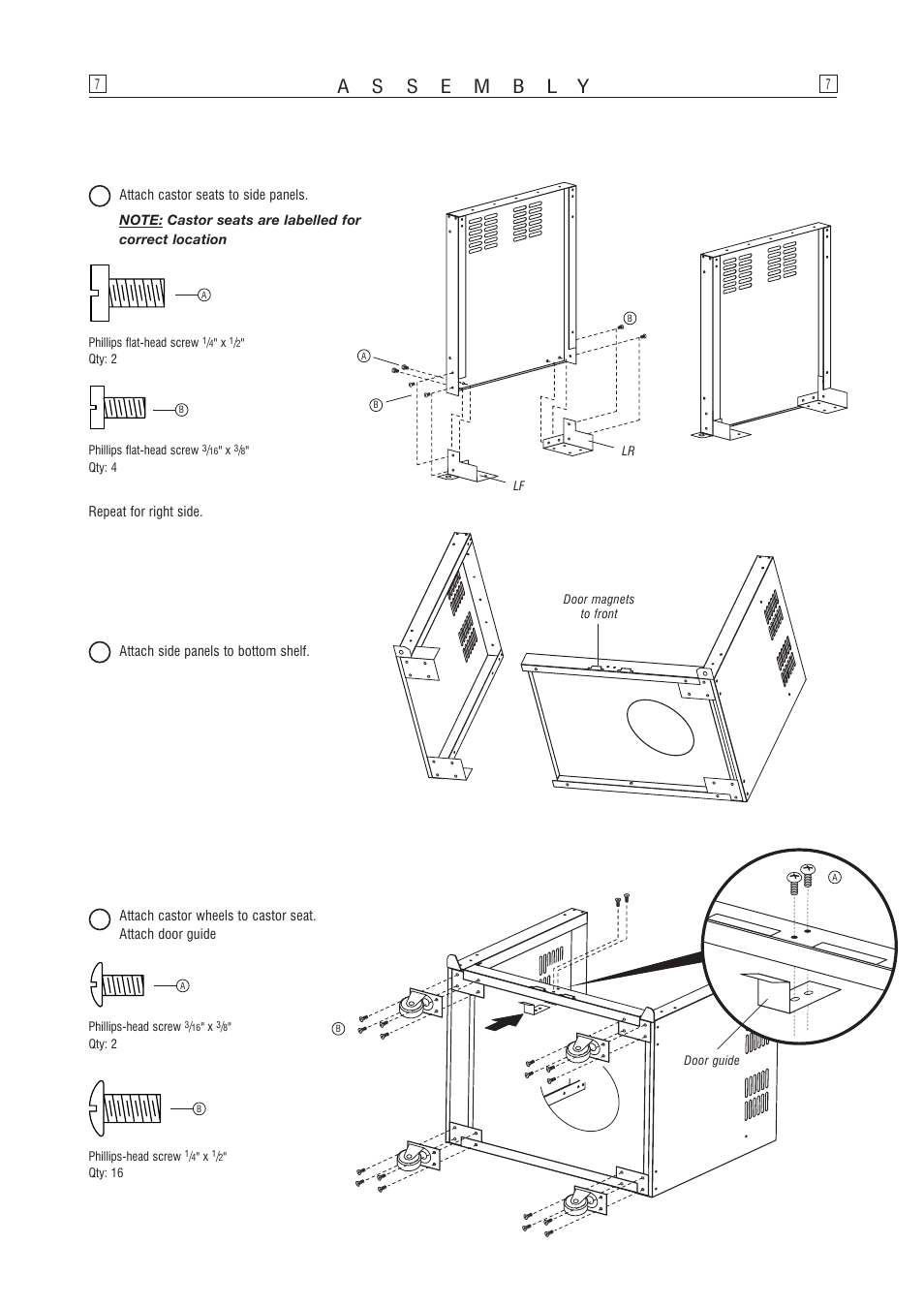Left side | Kleenmaid OCCDB User Manual | Page 7 / 24