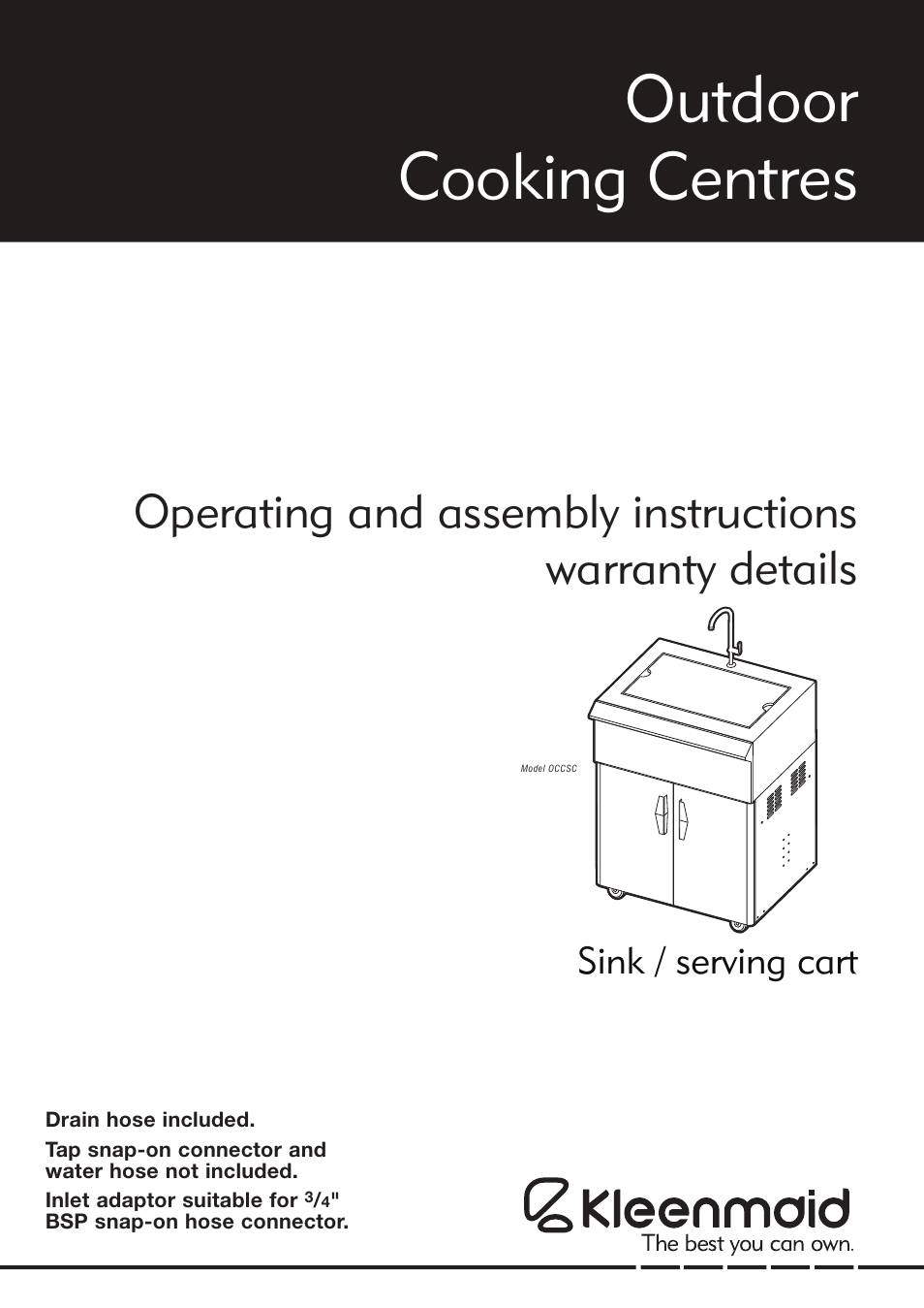 Kleenmaid OCCSC User Manual | 12 pages