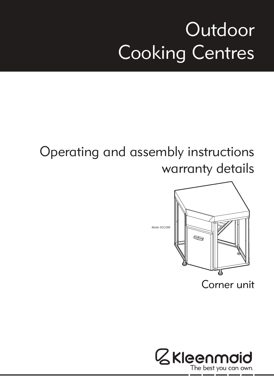 Kleenmaid OCCCNR User Manual | 12 pages