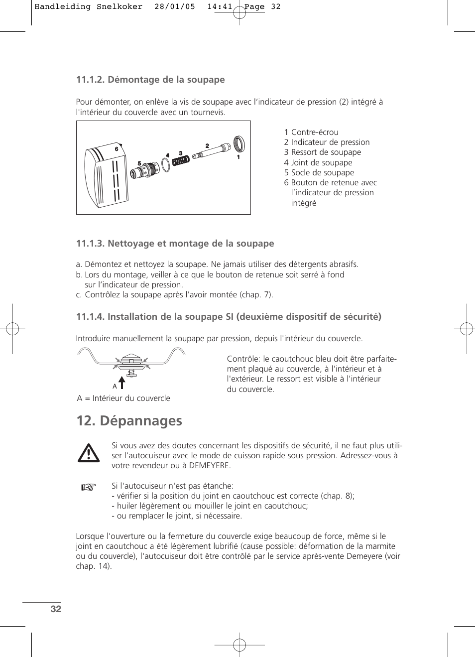 Dépannages | Kleenmaid CW2399 User Manual | Page 32 / 84