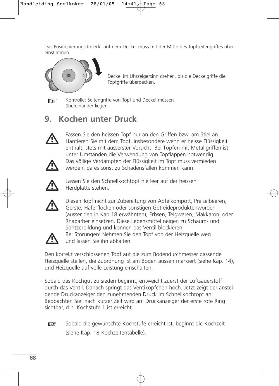 Kochen unter druck | Kleenmaid CW2399 User Manual | Page 68 / 84