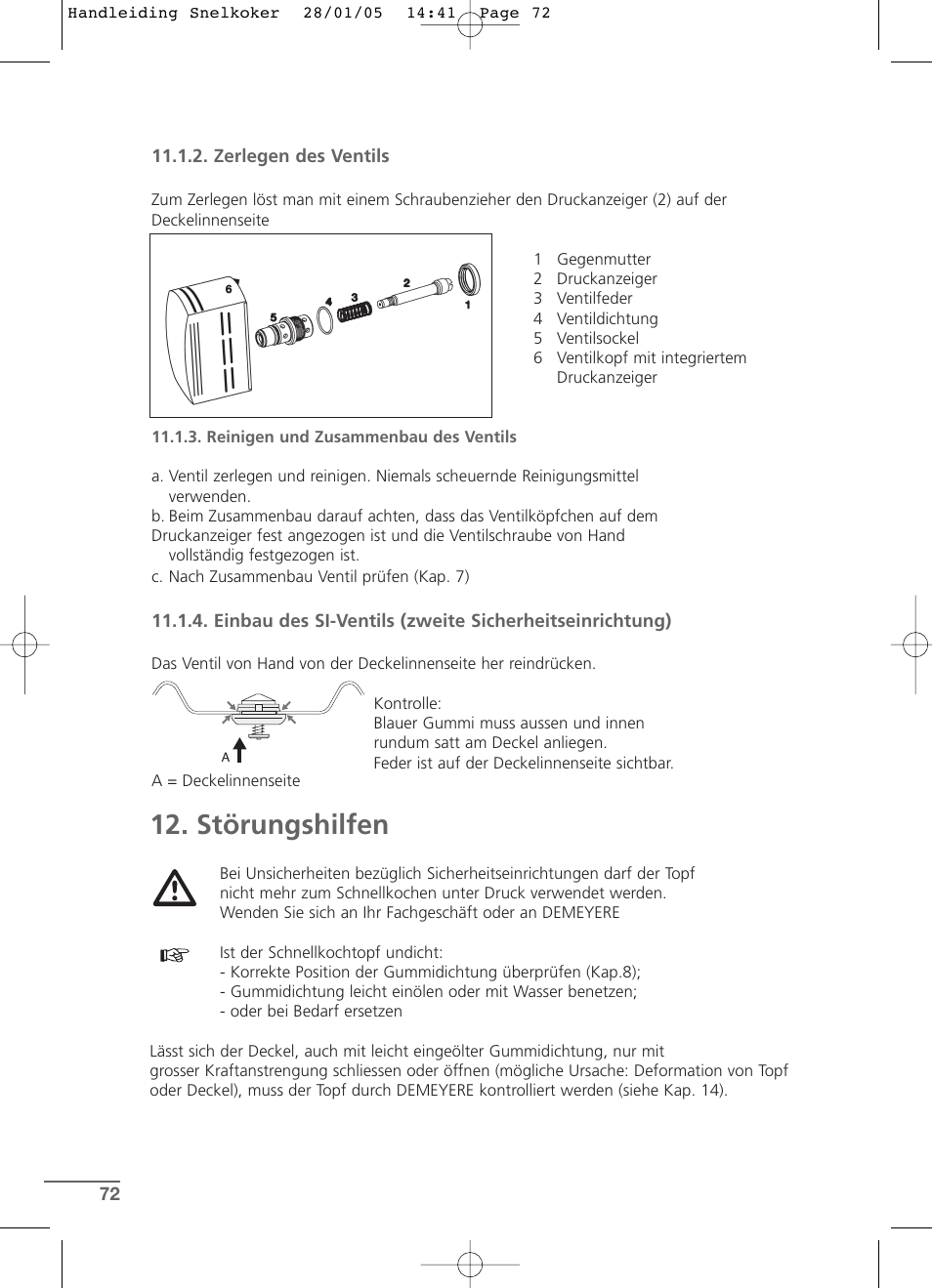 Störungshilfen | Kleenmaid CW2399 User Manual | Page 72 / 84