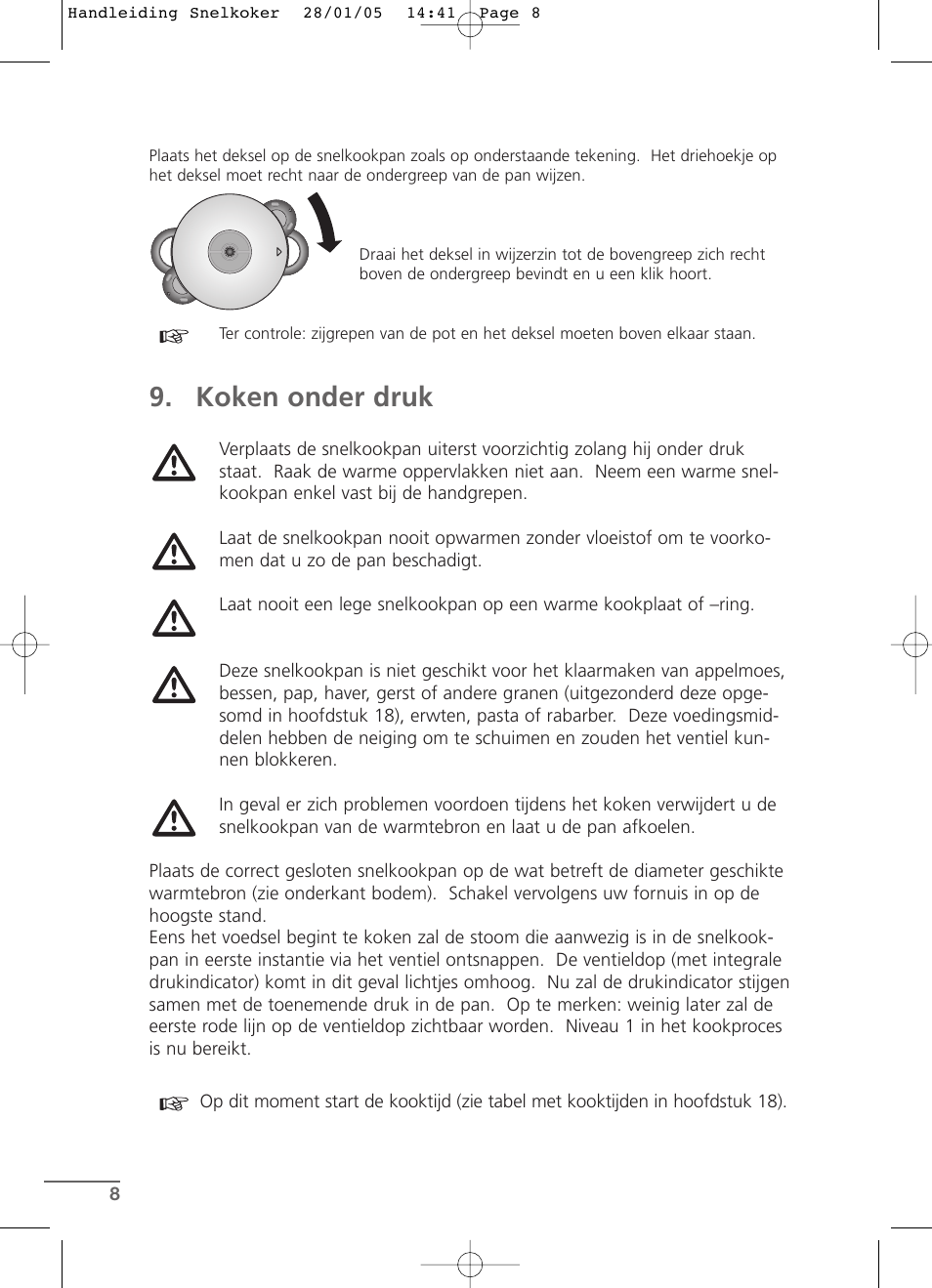 Koken onder druk | Kleenmaid CW2399 User Manual | Page 8 / 84