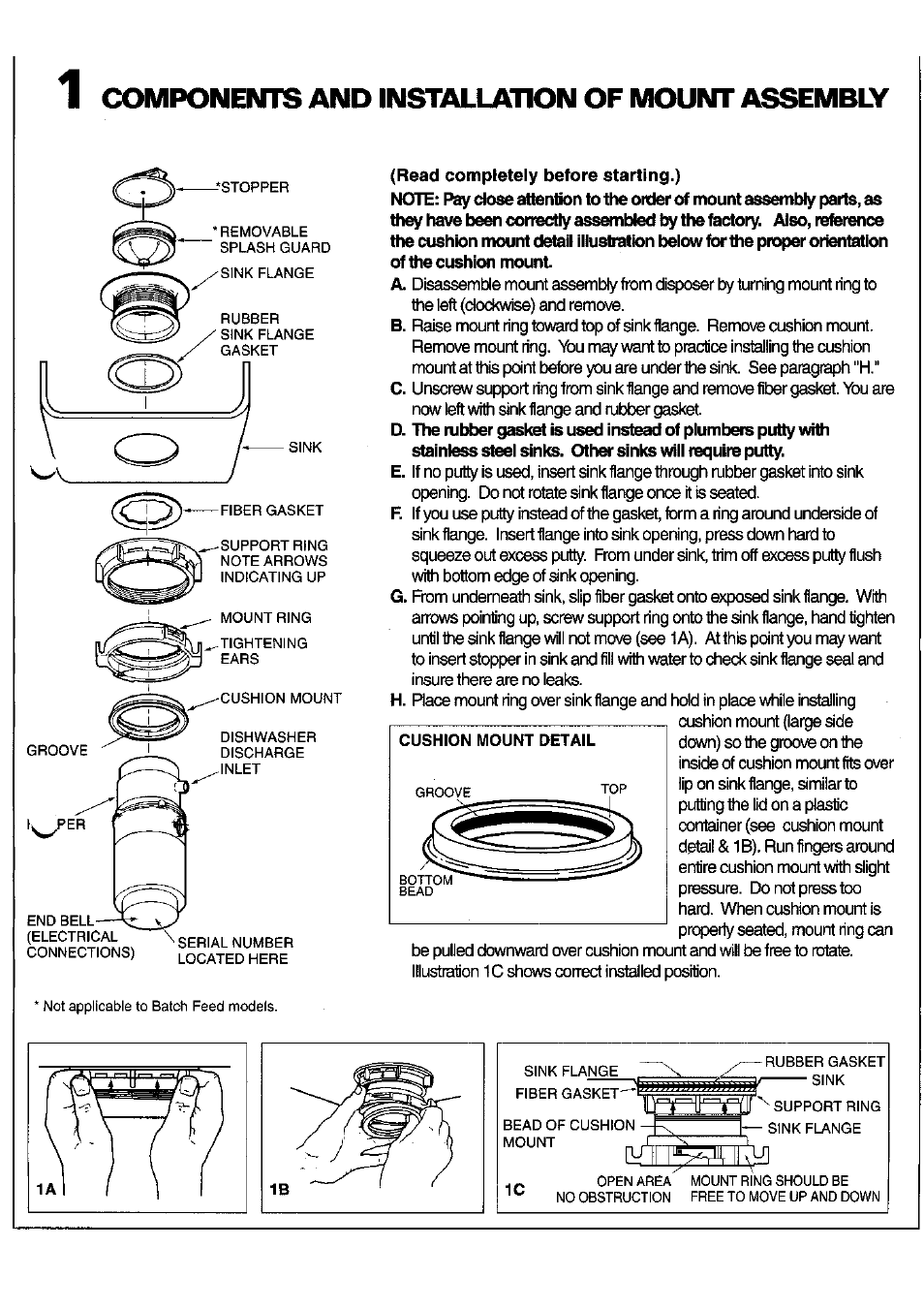 Kleenmaid Waste Disposal Units User Manual | Page 3 / 8