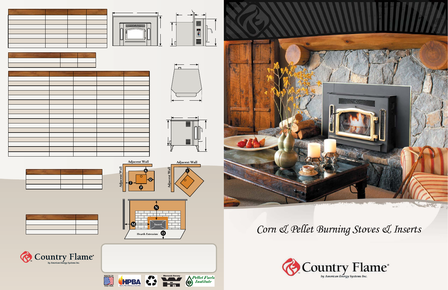 Country Flame Corn & Pellet User Manual | 4 pages