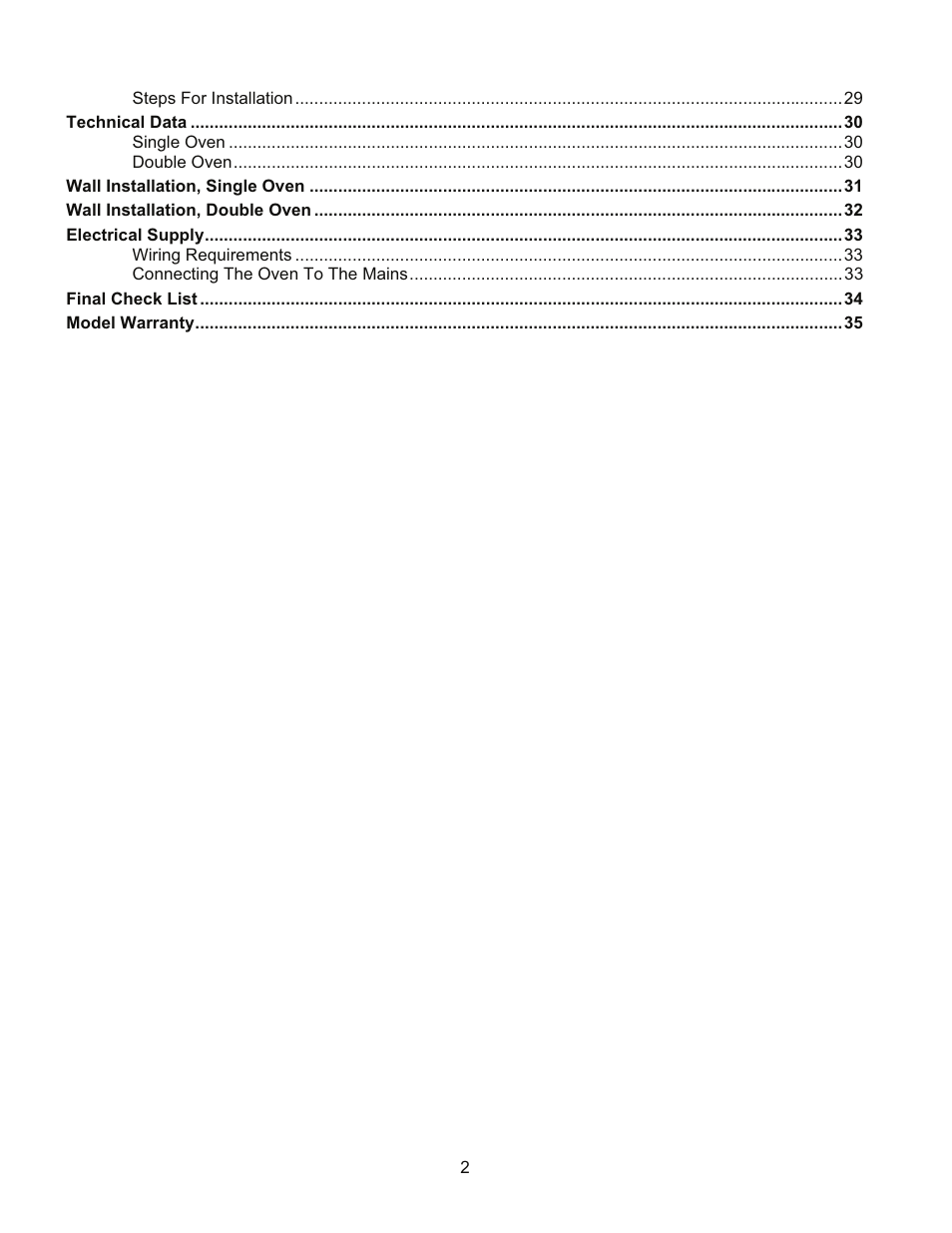 Kleenmaid TO901X User Manual | Page 4 / 38