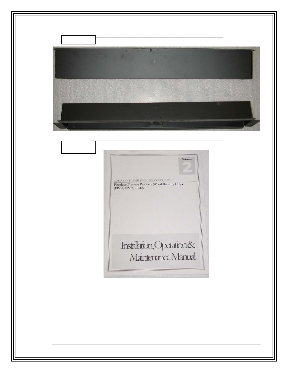 Adjustable heat discharge boot, Owners manual, pp-359 | Country Flame FP42 User Manual | Page 56 / 61