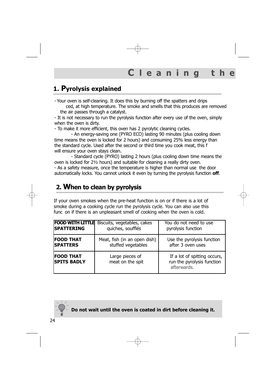 Kleenmaid TO701 User Manual | Page 24 / 32