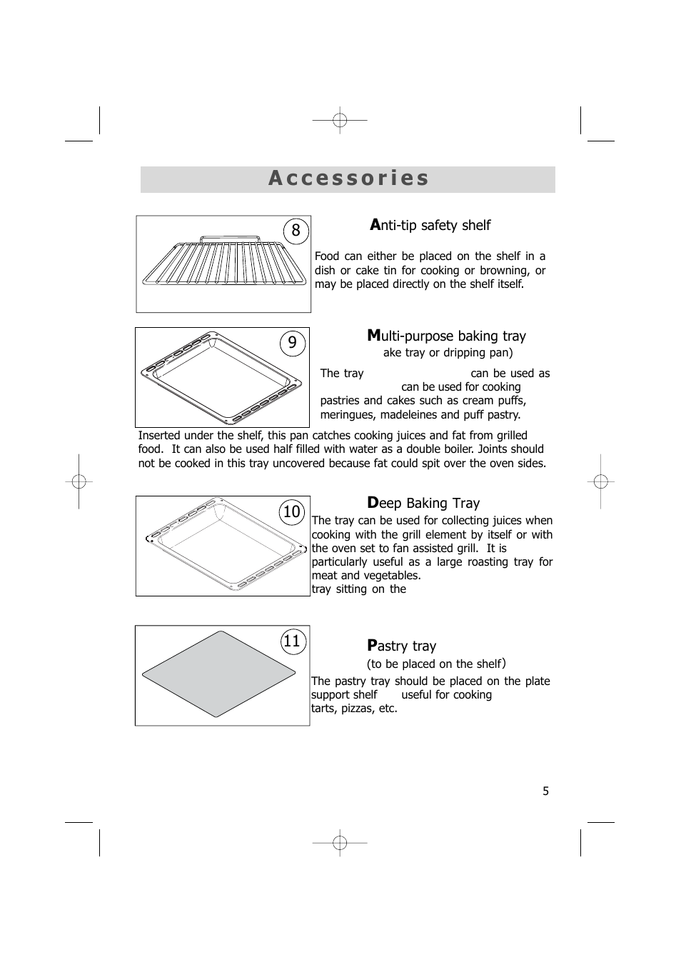 10 p | Kleenmaid TO701 User Manual | Page 5 / 32