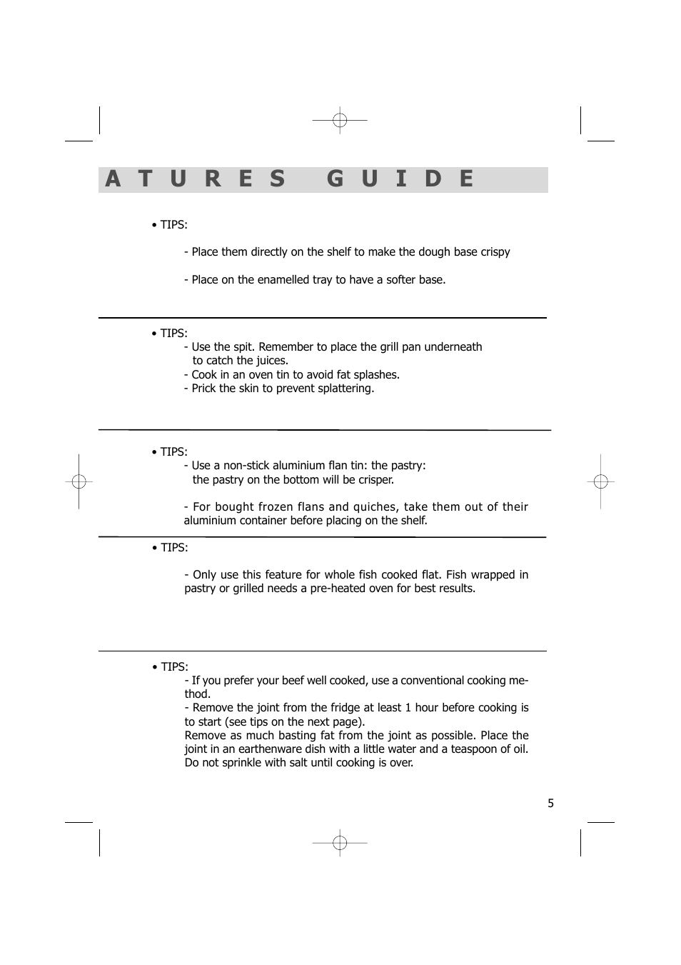 Kleenmaid TO701X User Manual | Page 5 / 8