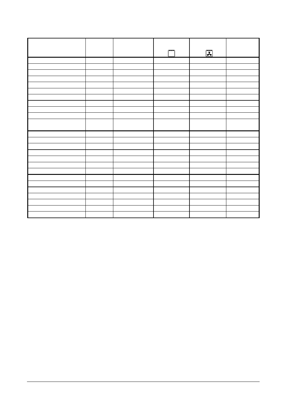 Grill table | Kleenmaid TO600X User Manual | Page 22 / 32