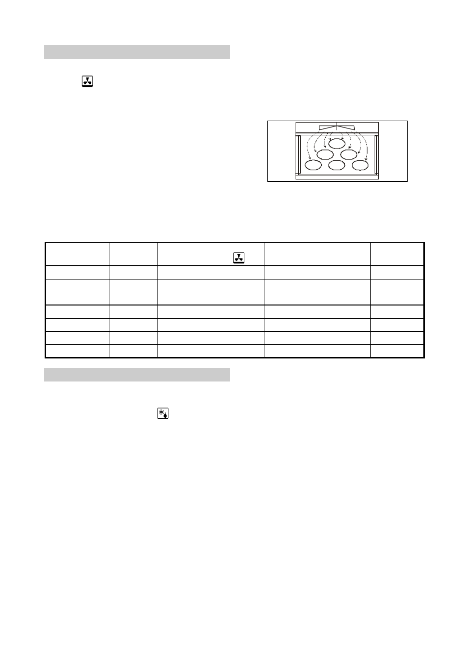 Preserving of fruit and vegetables, Preserving table, Defrosting | Kleenmaid TO600X User Manual | Page 23 / 32