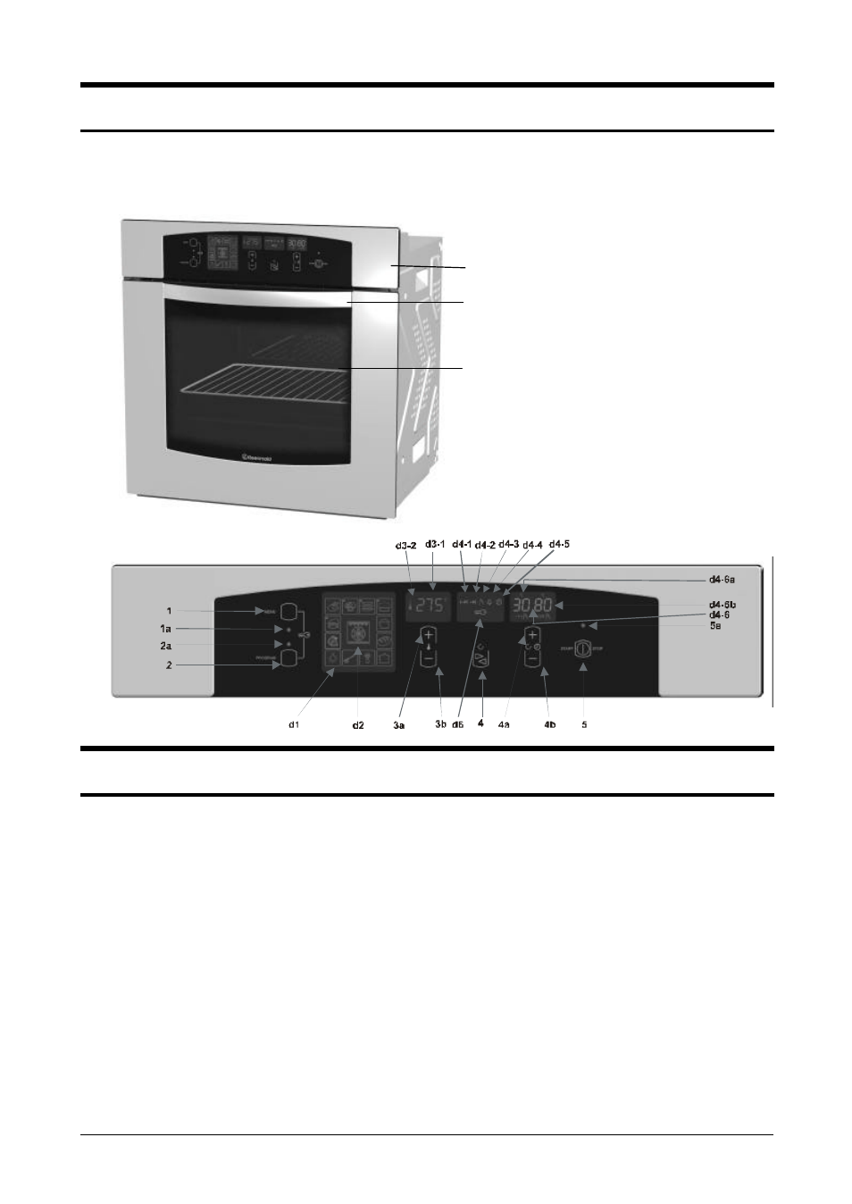 Description of the appliance, Control panel description | Kleenmaid TO600X User Manual | Page 5 / 32