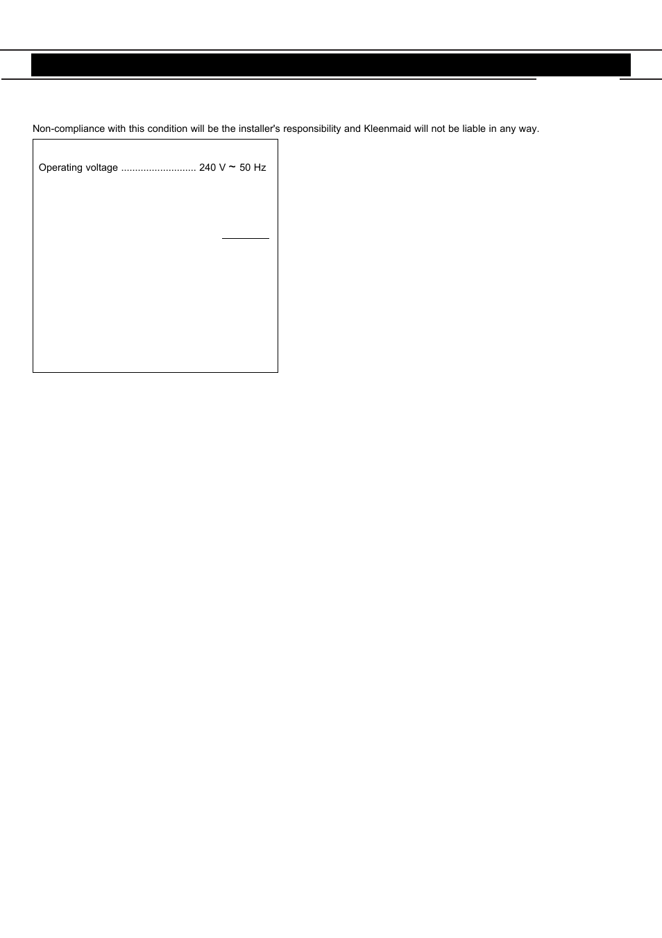 Kleenmaid TO60X User Manual | Page 10 / 16