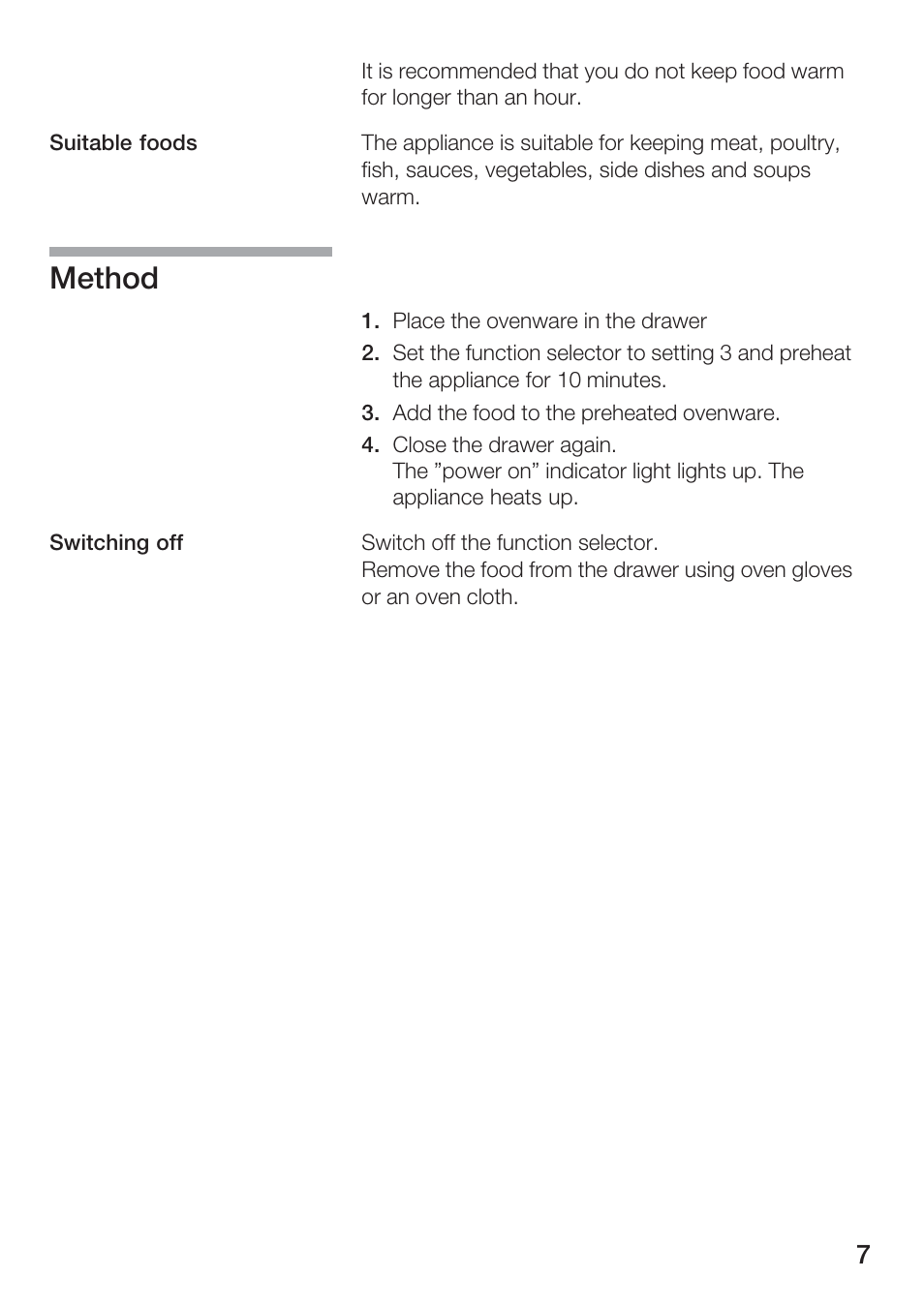 Method | Kleenmaid KWD140 User Manual | Page 8 / 15