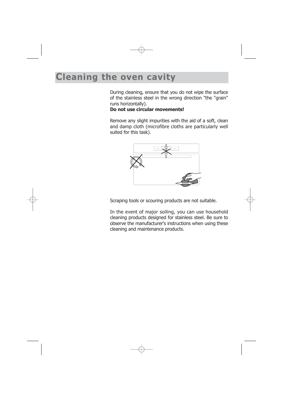 Leaning the oven cavity | Kleenmaid SOE102X User Manual | Page 21 / 28