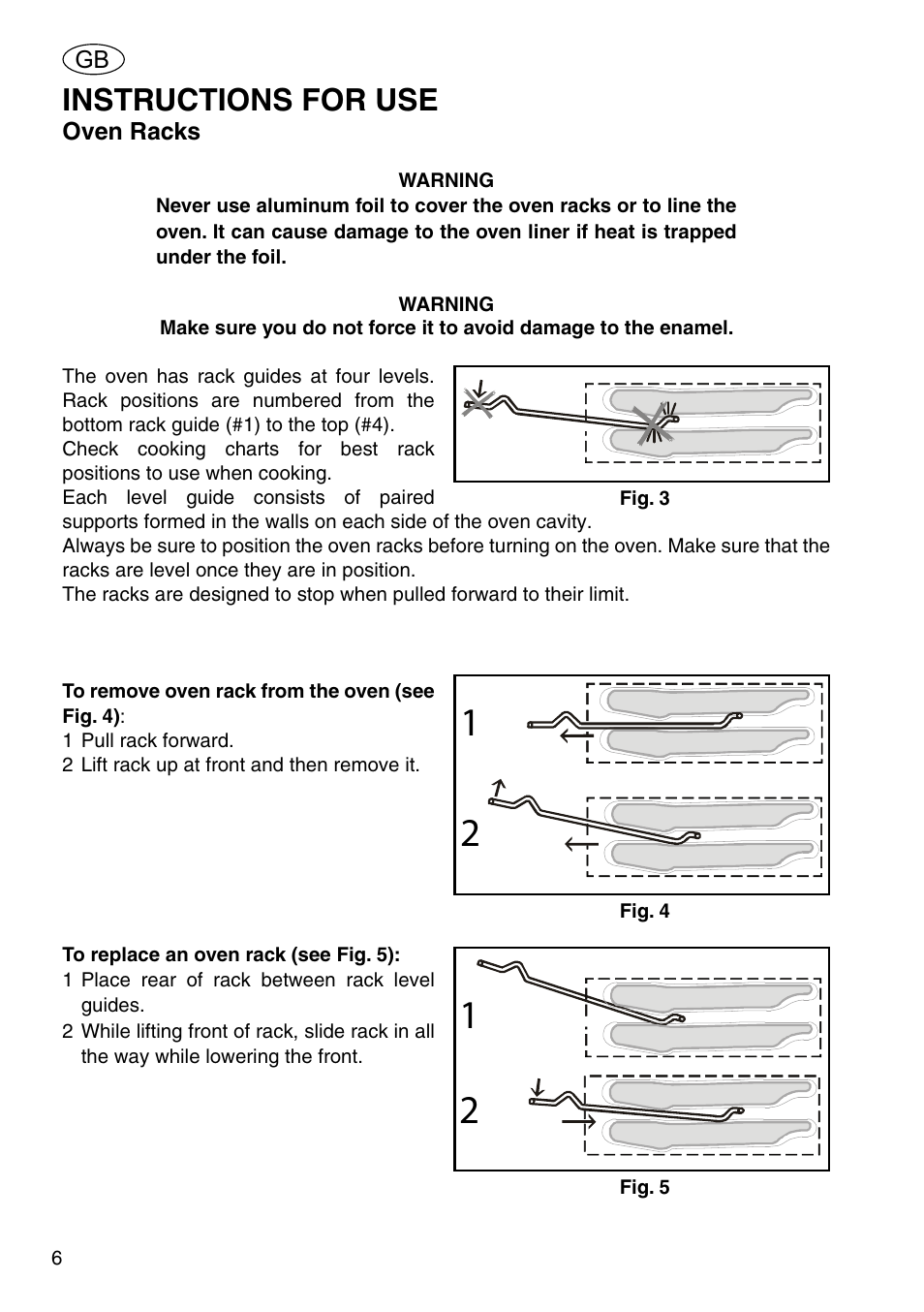 Instructions for use | Kleenmaid OMFP6010 User Manual | Page 8 / 28