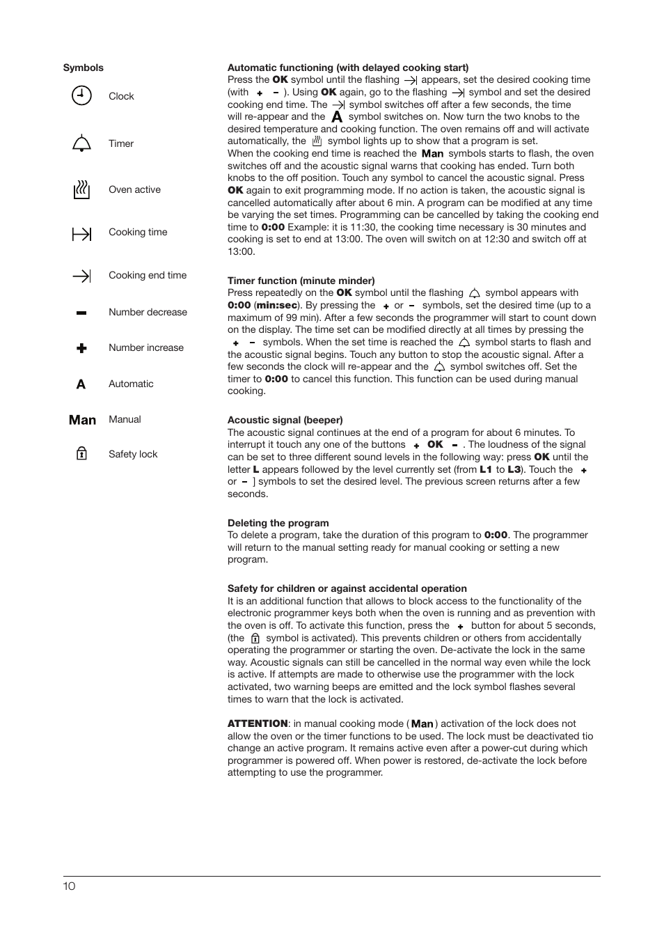 Kleenmaid OMF6020 User Manual | Page 10 / 20